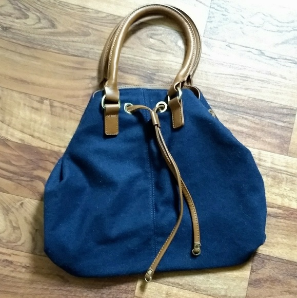 Talbots Handbags - Talbots NWOT leather and fabric bag